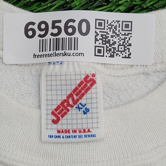 Vintage Healthcare Cropped Sweatshirt Womens XL 21x14 White - Picture 7 of 11